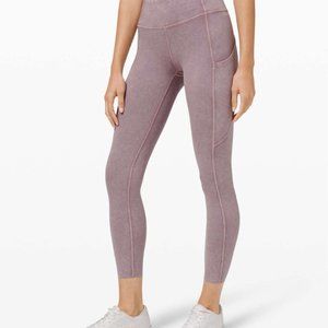 Lululemon Fast and Free Tight II 25" Ice Dye size 6